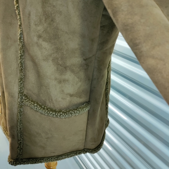 🎉HP🎉🆕L.L. Bean | Sherpa Button Up Women's Coat Longline Size XL Petite - Picture 6 of 16